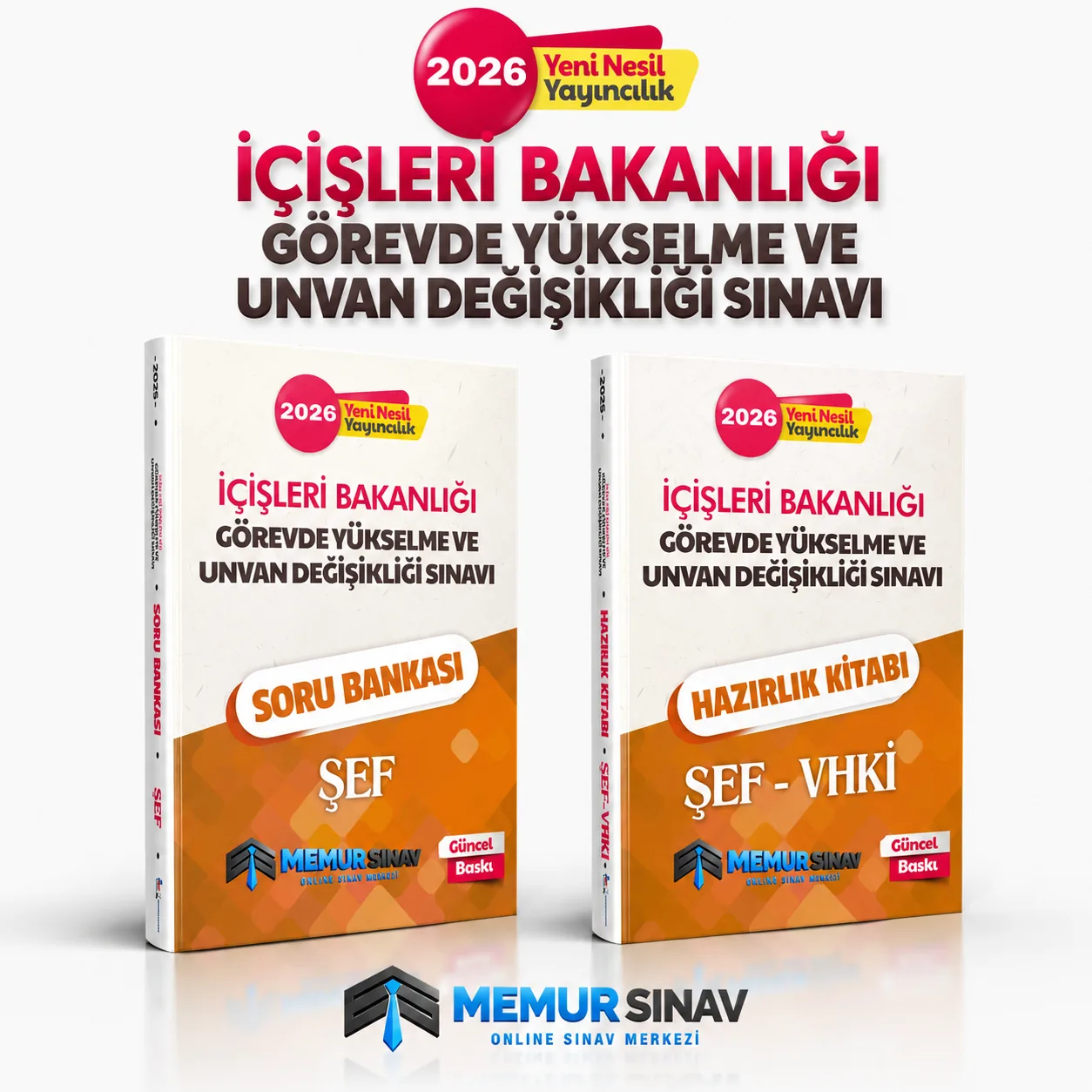 2026 İÇİŞLERİ BAKANLIĞI GYS VE ÜNVAN DEĞİŞİKLİĞİ ŞEF 2'Lİ SET( SORU BANKASI + 5'Lİ DENEME)
