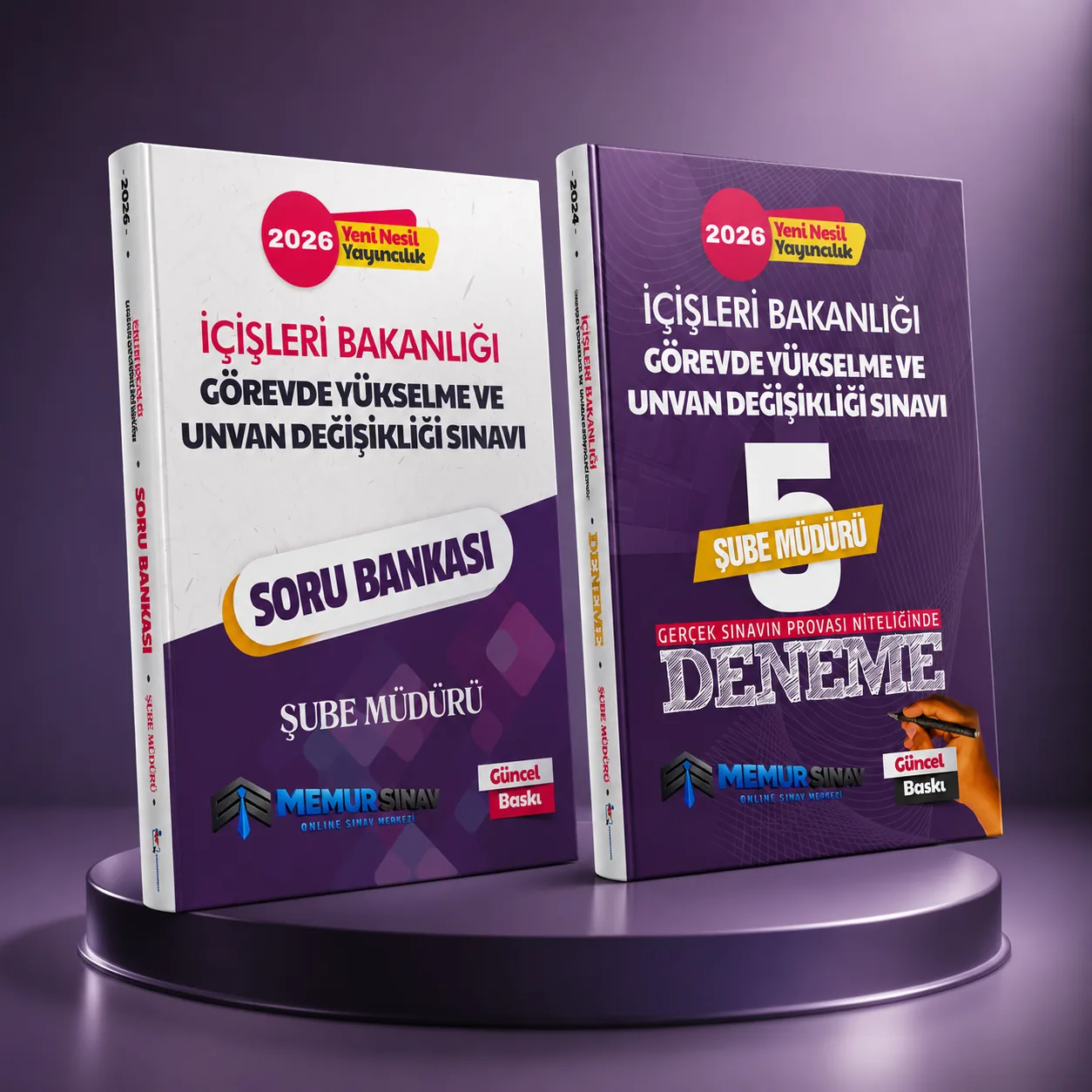 2026 İÇİŞLERİ BAKANLIĞI GYS VE ÜNVAN DEĞİŞİKLİĞİ ŞUBE MÜDÜRÜ 2'Lİ SET(SORU BANKASI + 5'Lİ DENEME)