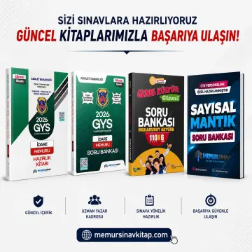 2026 CTE GYS İDARE MEMURU HAZIRLIK KİTABI + SORU BANKASI 4'LÜ SET