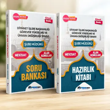 2026 DİB GYS Şube Müdürü 2'Li Set (Hazırlık Kitabı + Soru Bankası)