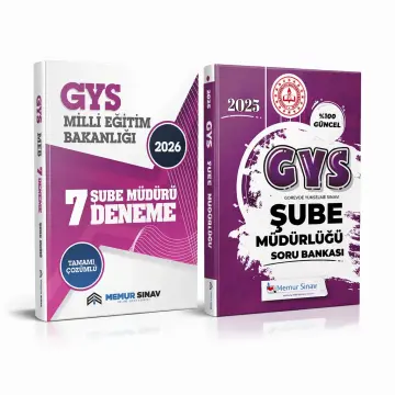 MEB ŞUBE MÜDÜRÜ SORU BANKASI + DENEME 2'Lİ SET