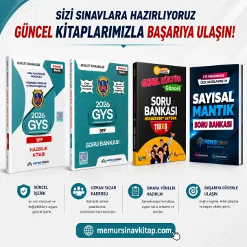 2026 CTE GYS ŞEF HAZIRLIK KİTABI + SORU BANKASI 3'LÜ SET (GÜNCEL SORU BANKASI)