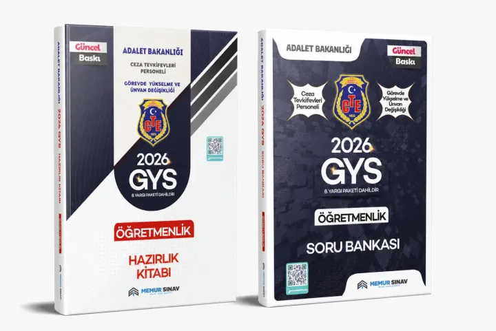 2026 CTE GYS ÖĞRETMENLİK 2'Lİ SET SORU BANKASI + HAZIRLIK