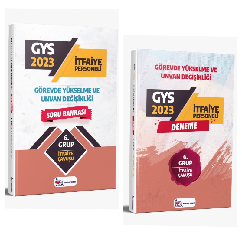 2023 Yerel Yönetimler (İtfaiye Çavuşu) 6. Grup 2'li SET GYS Soru Bankası ve Deneme SET