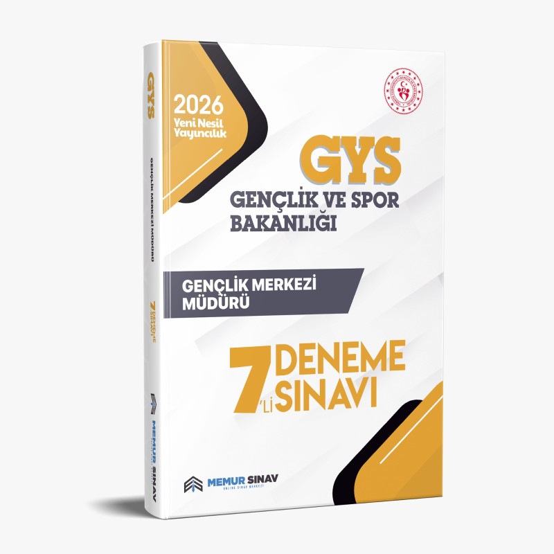 GSB GYS GENÇLİK MERKEZİ MÜDÜRÜ 7''Lİ DENEME