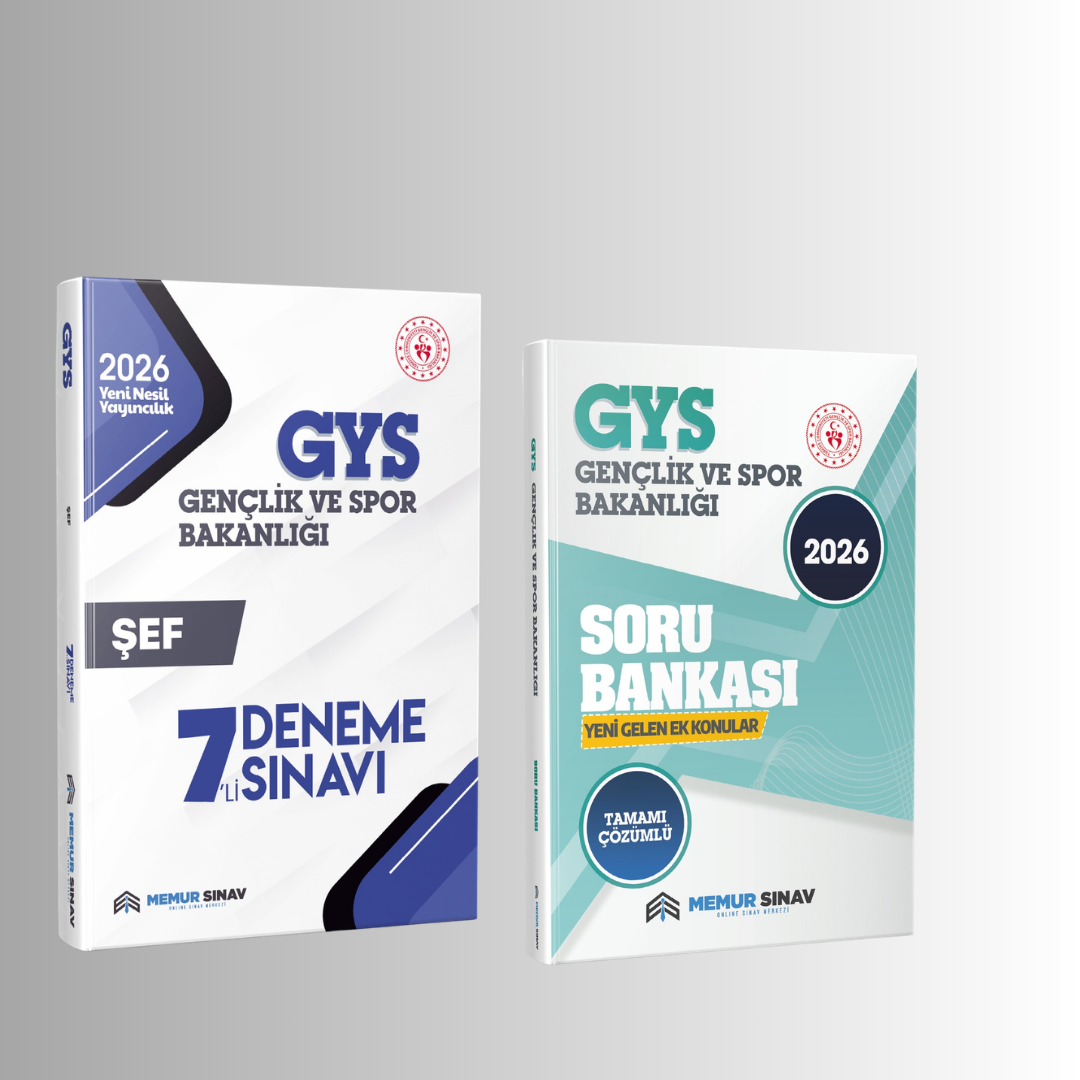 GSB ŞEF 7'Lİ DENEME + YENİ GELEN KONULAR SORU BANKASI