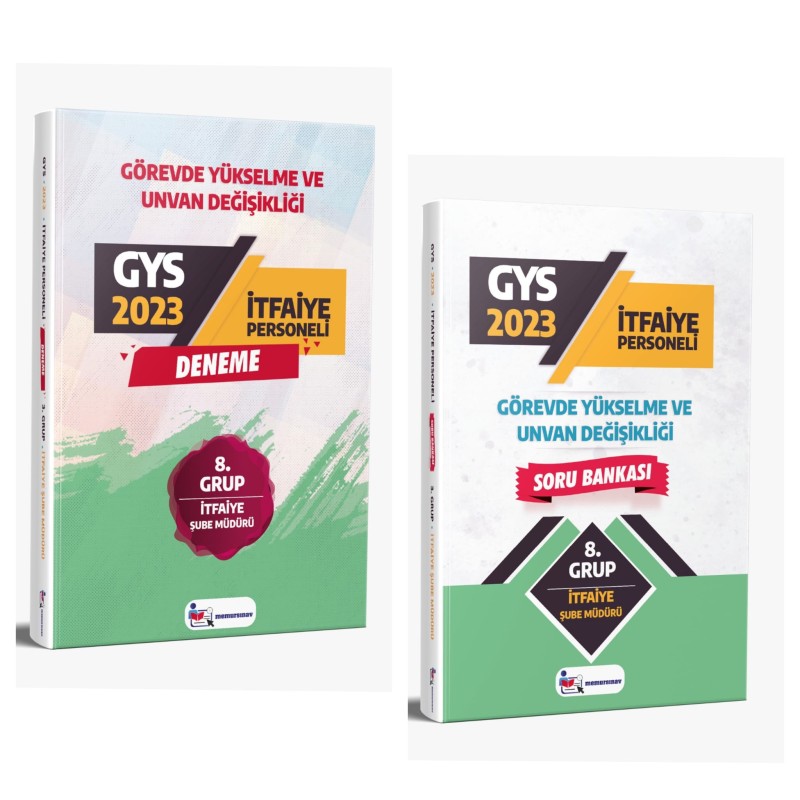 2023 Yerel Yönetimler (İtfaiye Şube Müdürü) 8. Grup 2'li SET GYS Soru Bankası ve Deneme SETİ