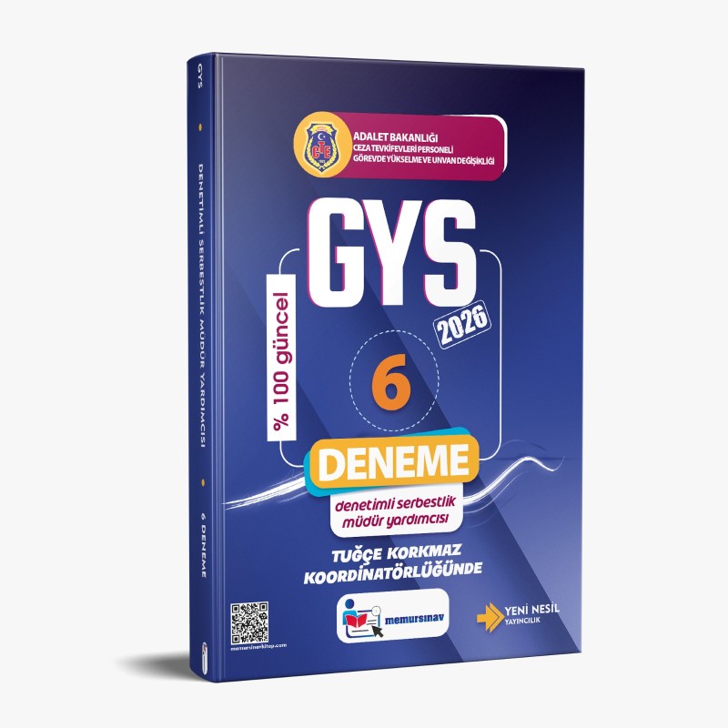 CTE DENETİMLİ SERBESTLİK MÜDÜR YRD 6'LI DENEME