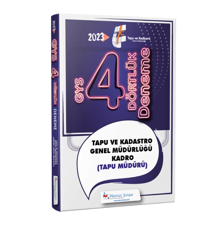 2023 Tapu Müdürü GYS 4'lü Deneme