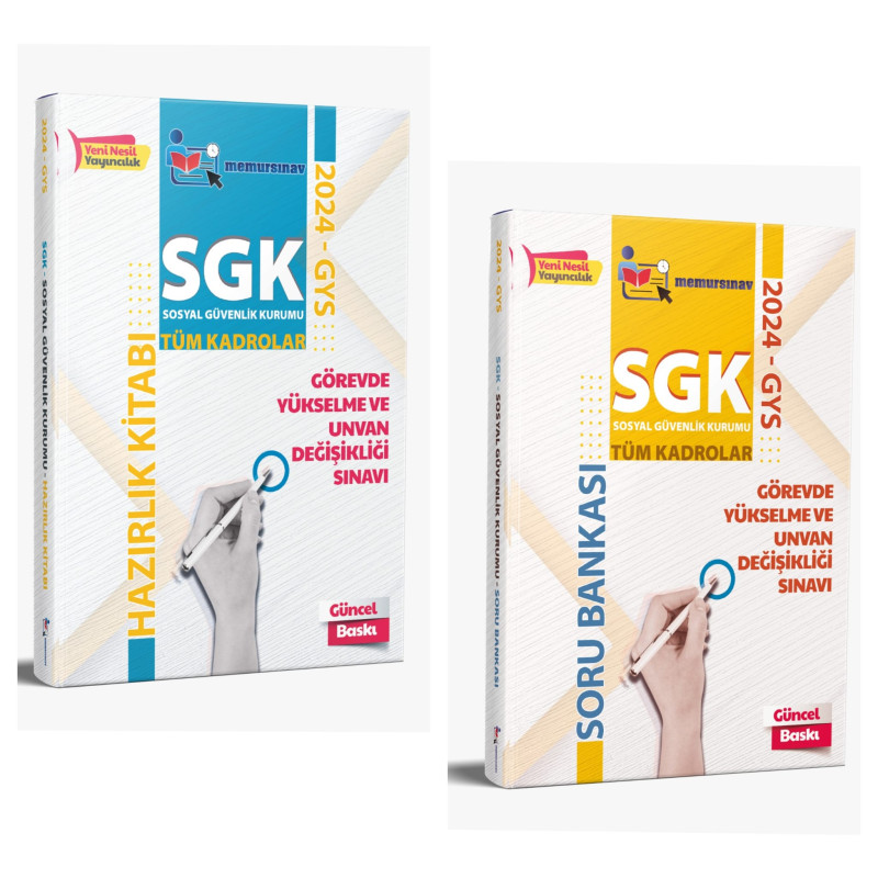 2024 SGK GYS 2'Lİ SET (Hazırlık Kitabı+Soru Bankası)