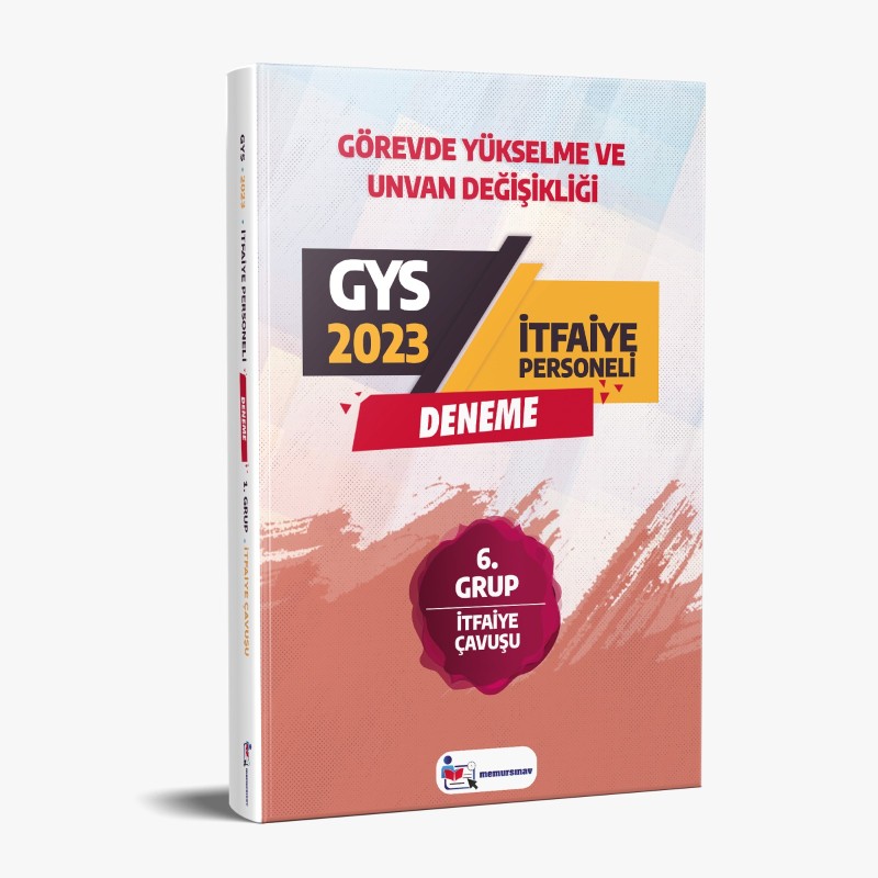 2023 Yerel Yönetimler (İtfaiye Çavuşu) 6. Grup GYS  Deneme